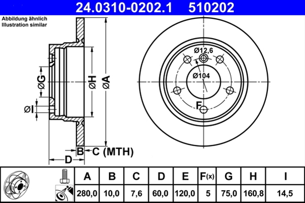 Disc frana ATE 24.0310-0202.1 [1]