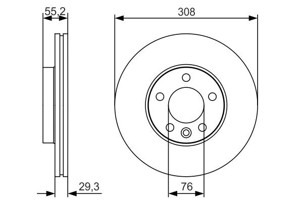 Disc frana BOSCH 0986479R84 [2]