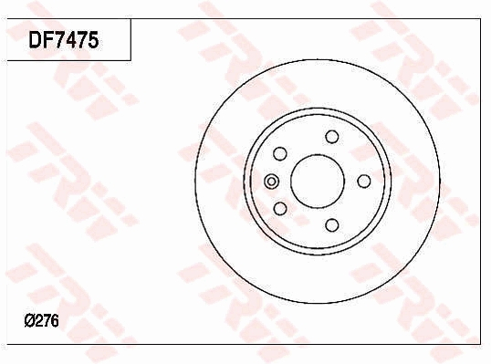 Disc frana fata TRW DF7475 [2]