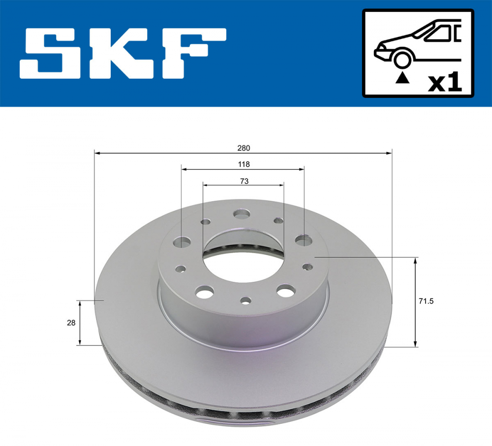 Disc frana fata SKF VKBD80139V1 [1]