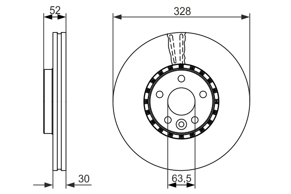 Disc frana fata BOSCH 0986479621 [2]