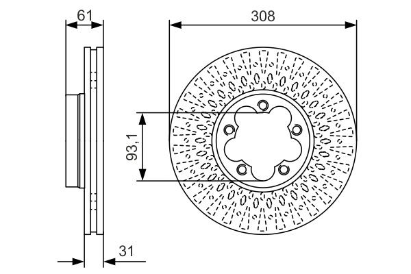 Disc frana fata BOSCH 0986479c99 [1]