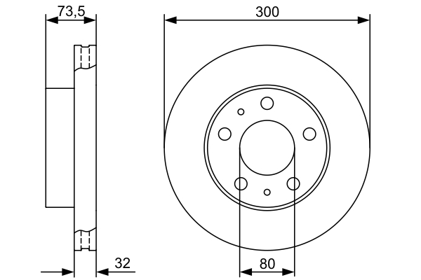 Disc frana fata BOSCH 0986479315 [4]