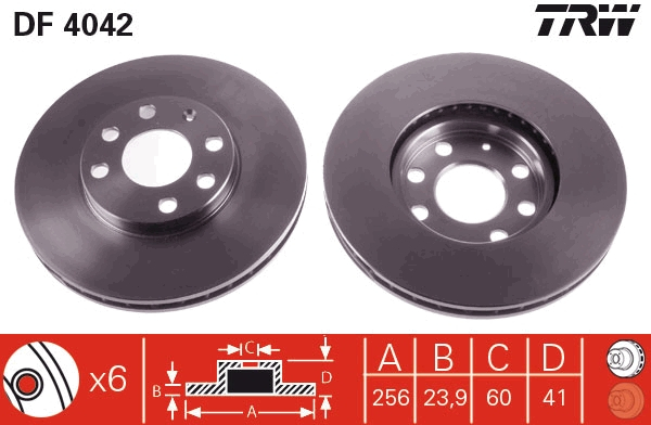 Disc frana fata TRW DF4042 [1]