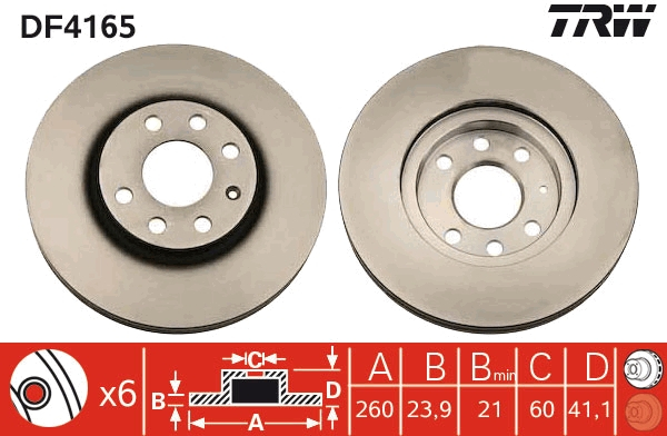 Disc frana fata TRW DF4165 [1]