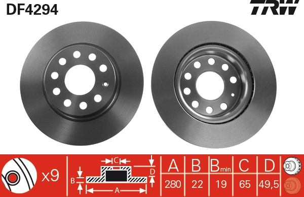 Disc frana fata TRW DF4294 [1]