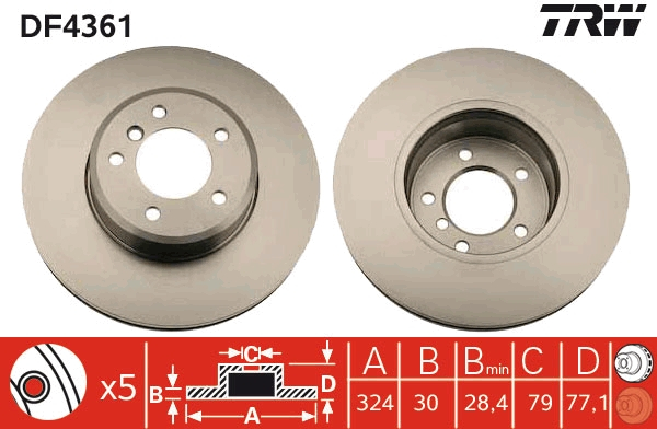 Disc frana fata TRW DF4361 [1]