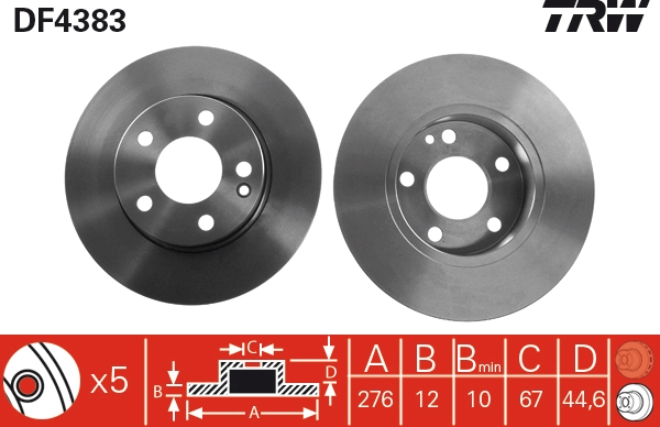 Disc frana fata TRW DF4383 [1]