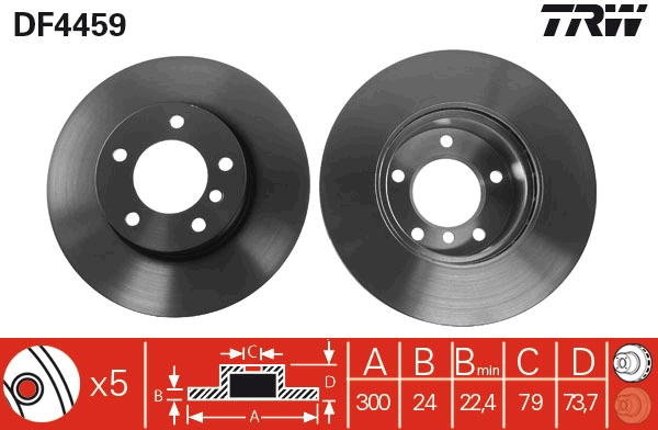 Disc frana fata TRW DF4459 [1]