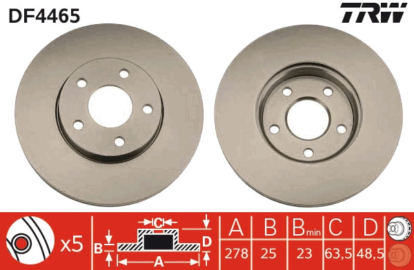 Disc frana fata TRW DF4465 [1]