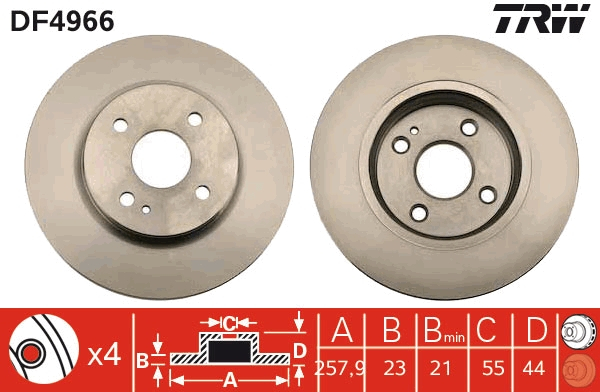 Disc frana fata TRW DF4966 [2]