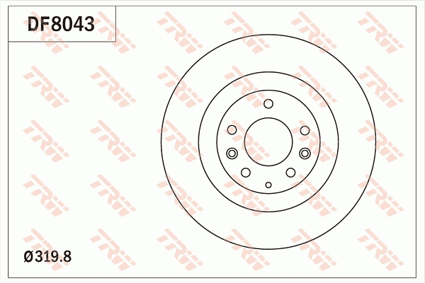 Disc frana fata TRW DF8043 [2]