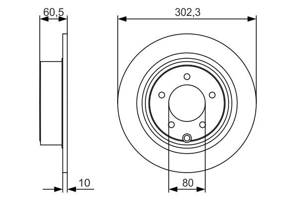 Disc frana spate BOSCH 0986479r07 [5]