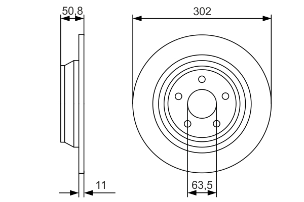 Disc frana spate BOSCH 0986479d37 [4]