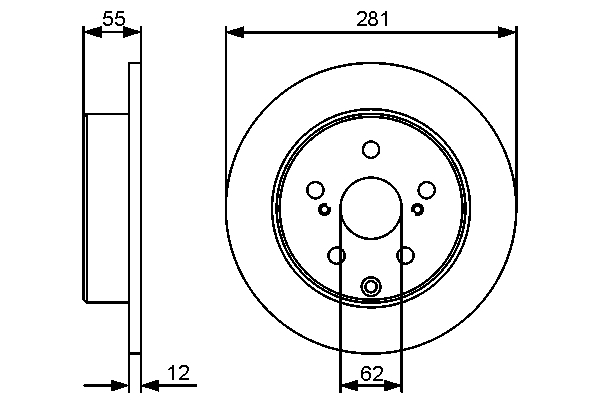 Disc frana spate BOSCH 0986479419 [2]