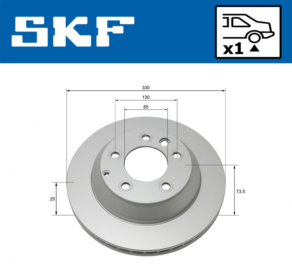 Disc frana spate SKF VKBD90136V1 [2]