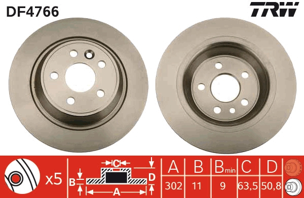Disc frana spate TRW DF4766 [1]
