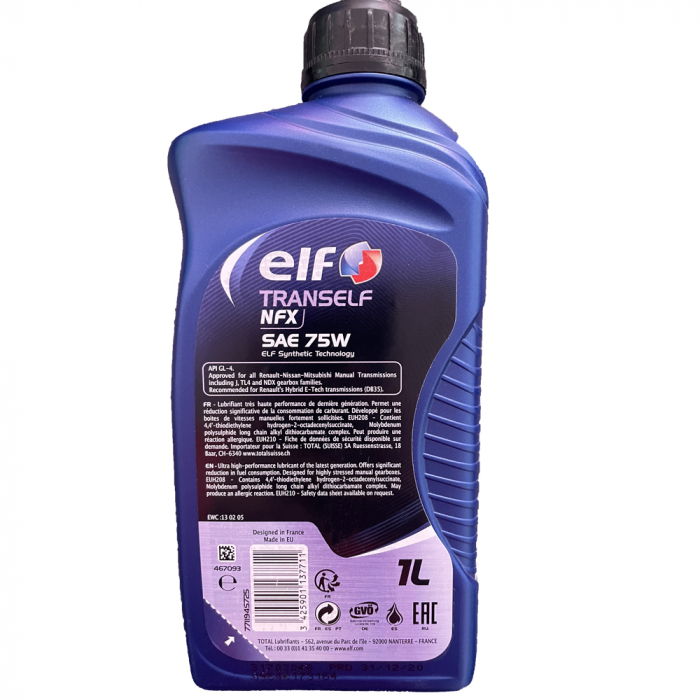Ulei transmisie ELF Tranself NFX 75W - 1 Litru [2]