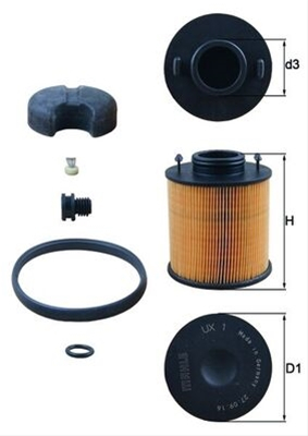 Filtru aditiv MAHLE UX1D [1]