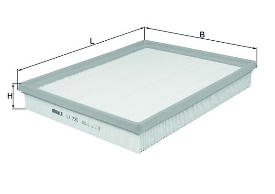 Filtru aer KNECHT LX735 [2]