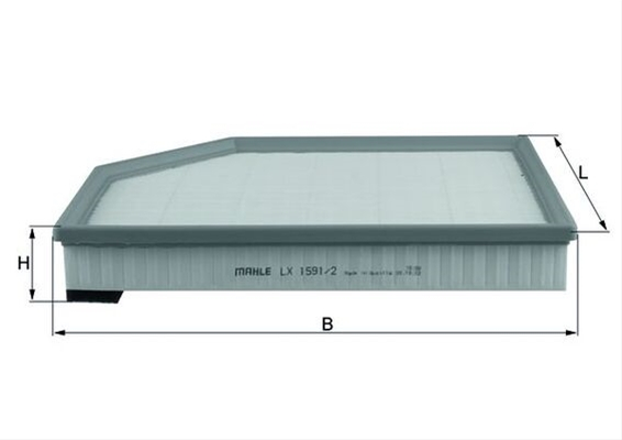 Filtru aer MAHLE LX1591/2 [1]