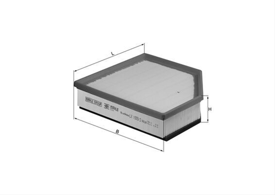 Filtru aer MAHLE LX1593/2 [1]