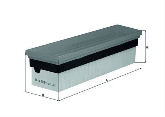 Filtru aer MAHLE LX1823/1 [1]