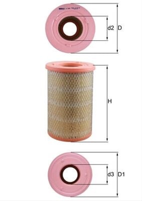 Filtru aer MAHLE LX2968 [1]