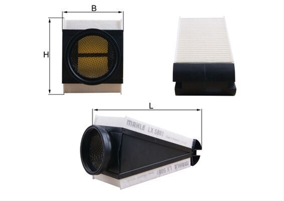 Filtru aer MAHLE LX5861 [1]