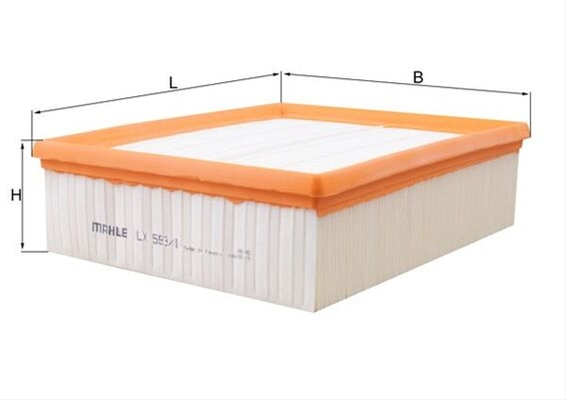 Filtru aer MAHLE LX593/1 [1]