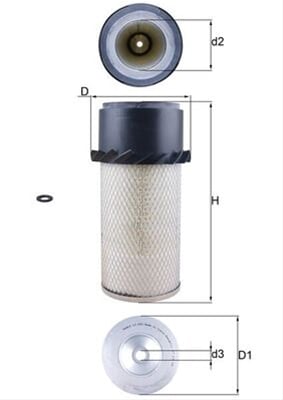 Filtru aer MAHLE LX649 [1]