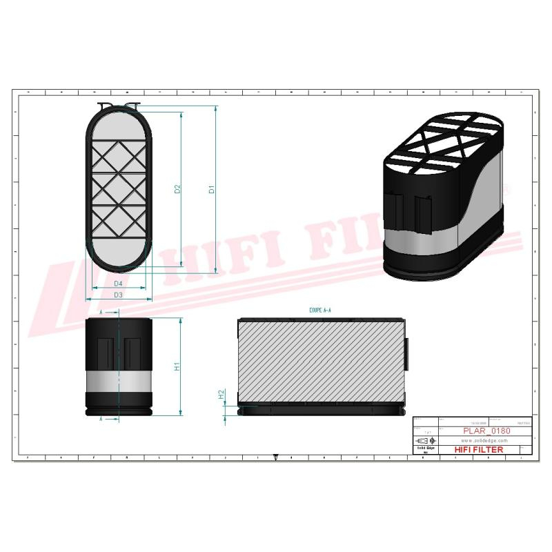 Filtru aer powercore HIFI SA 16473 [2]