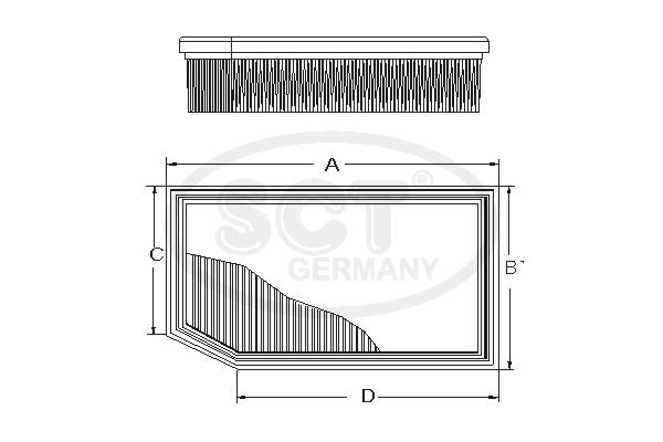 Filtru aer SCT-MANNOL SB 2096 [3]