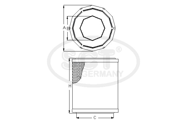 Filtru aer SCT-MANNOL SB 908 [2]