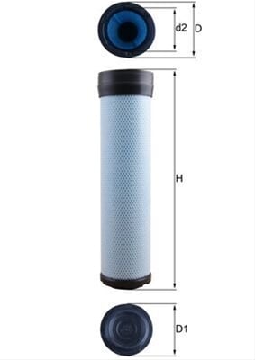 Filtru aer secundar MAHLE LXS284 [2]