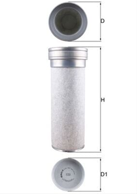 Filtru aer secundar MAHLE LXS361 [1]