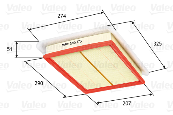 Filtru aer VALEO 585175 [2]