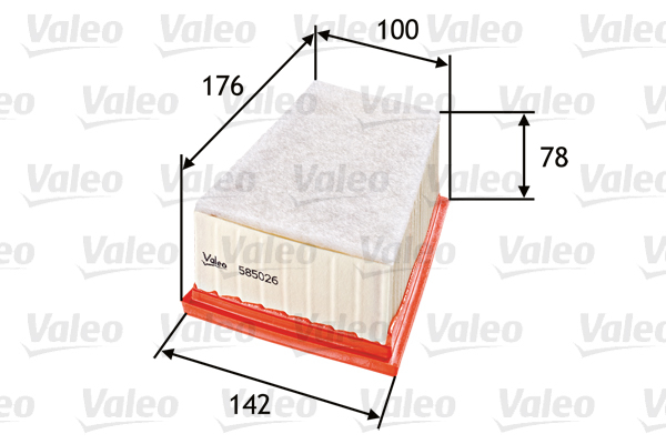 Filtru aer VALEO LOG./SAND. 1.6 16V 585026 [2]