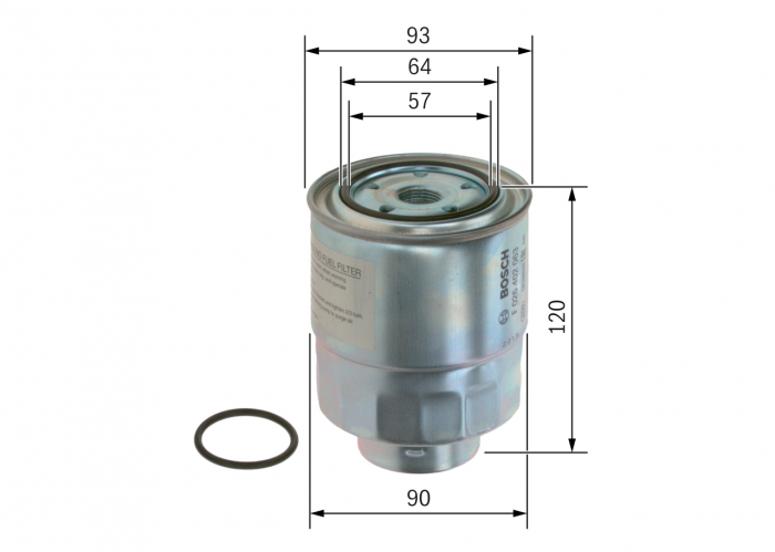 Filtru combustibil BOSCH F026402063 [2]