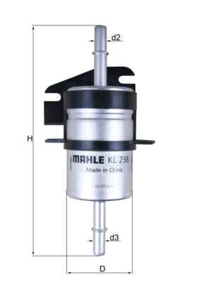 Filtru combustibil KNECHT KL238 [2]