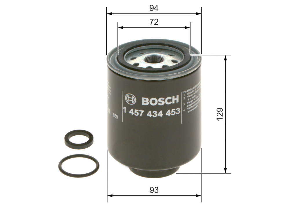 Filtru combustibil BOSCH 1457434453 [2]