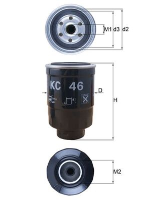 Filtru combustibil KNECHT KC46 [2]