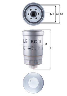 Filtru combustibil KNECHT KC18 [1]
