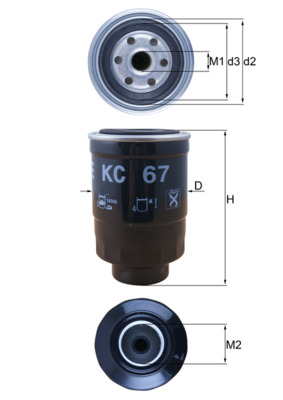 Filtru combustibil KNECHT KC67 [1]