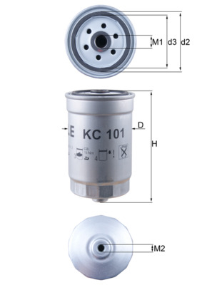 Filtru combustibil KNECHT KC101 [1]
