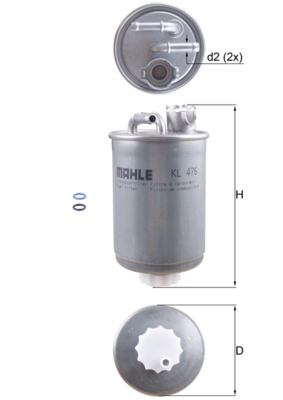 Filtru combustibil KNECHT KL476D [1]