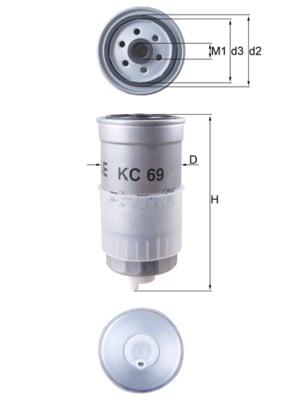 Filtru combustibil KNECHT KC69 [1]