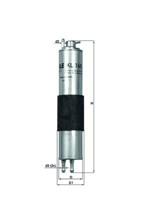 Filtru combustibil KNECHT KL149 [1]