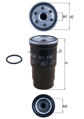 Filtru combustibil KNECHT KC100D [2]
