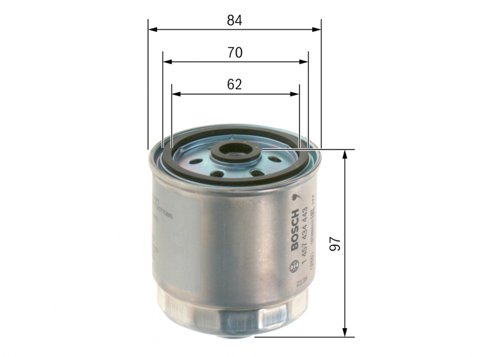 Filtru combustibil BOSCH 1457434443 [2]
